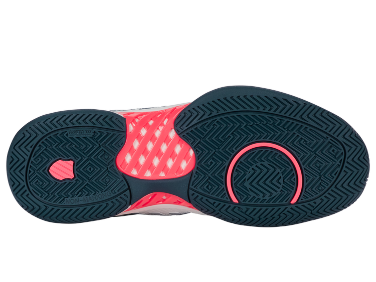 06613-129-M | HYPERCOURT EXPRESS 2 | WHITE/STARGAZER/NEON BLAZE