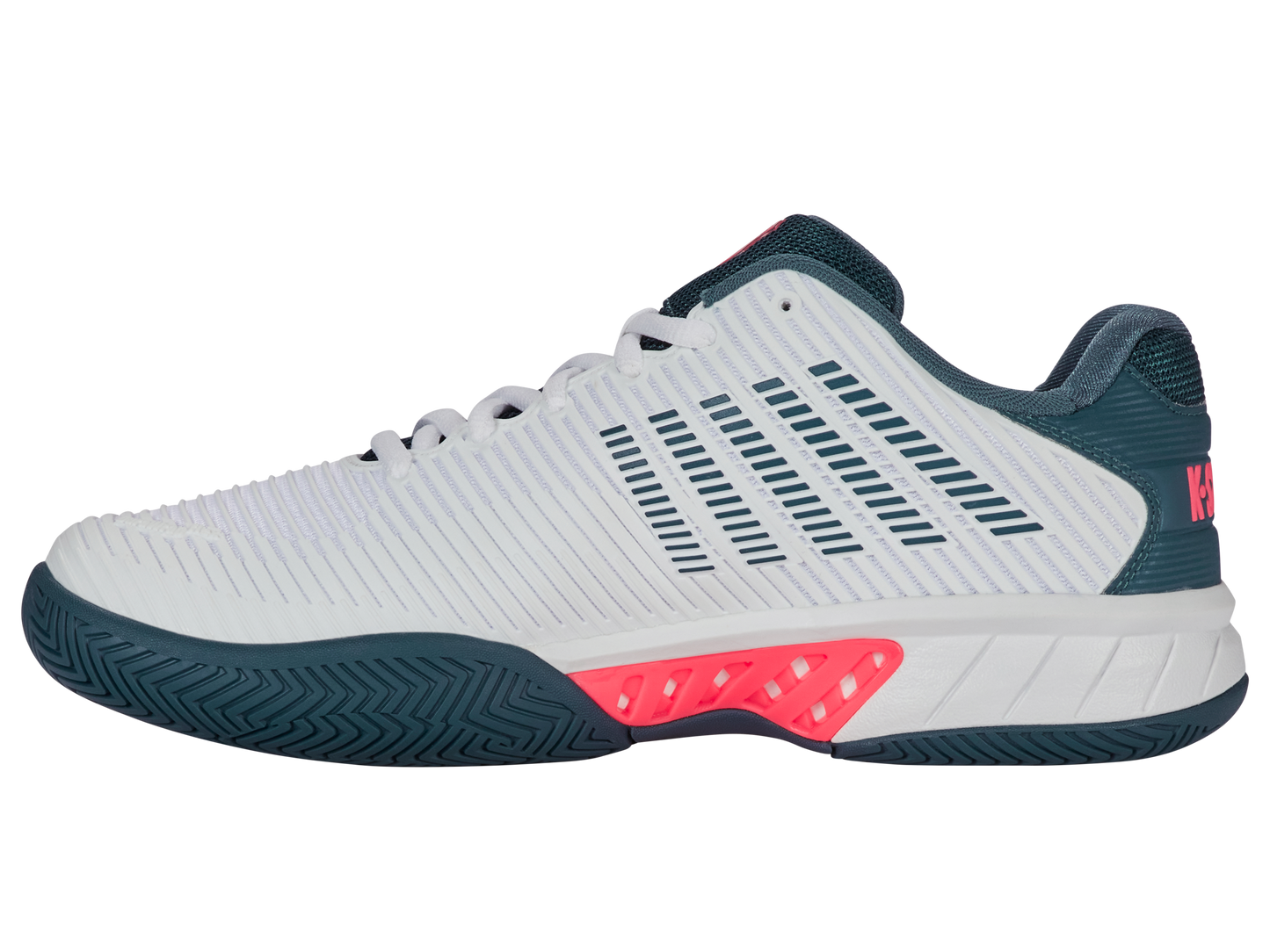 06613-129-M | HYPERCOURT EXPRESS 2 | WHITE/STARGAZER/NEON BLAZE