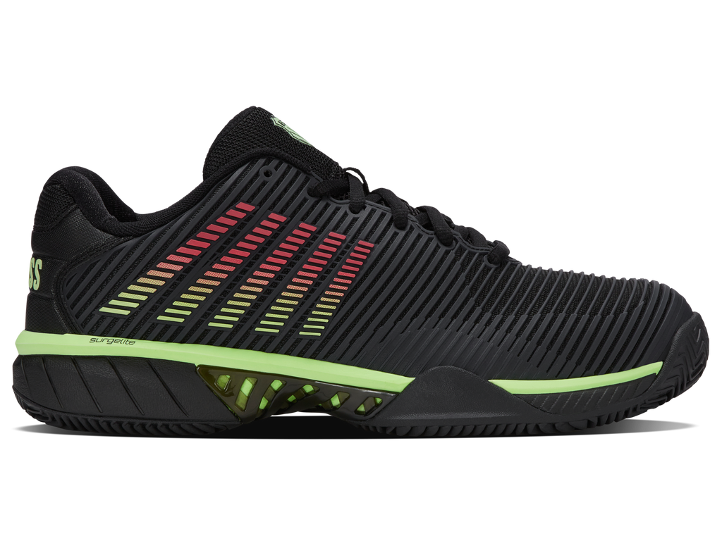 06614-034-M | HYPERCOURT EXPRESS 2 CLAY | BLACK/SOFT NEON GREEN/NEON LAVA