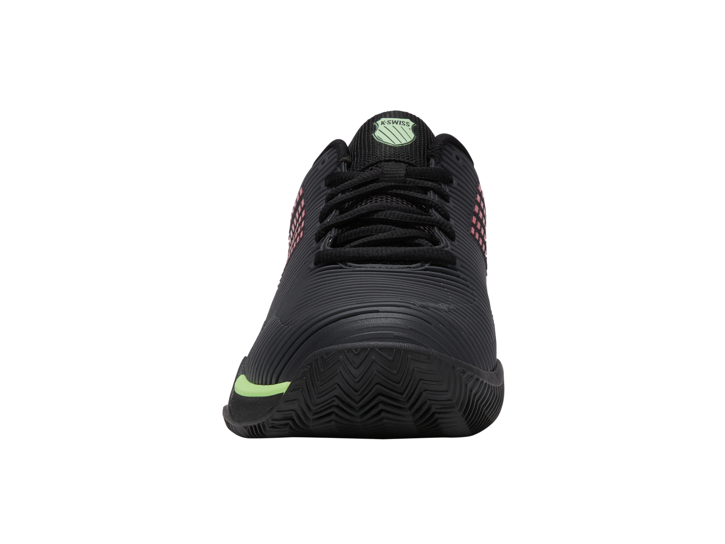 06614-034-M | HYPERCOURT EXPRESS 2 CLAY | BLACK/SOFT NEON GREEN/NEON LAVA