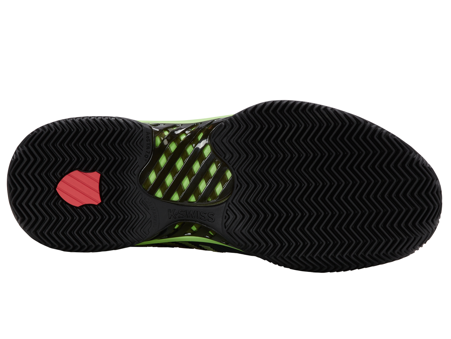 06614-034-M | HYPERCOURT EXPRESS 2 CLAY | BLACK/SOFT NEON GREEN/NEON LAVA