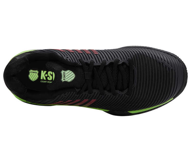 06614-034-M | HYPERCOURT EXPRESS 2 CLAY | BLACK/SOFT NEON GREEN/NEON LAVA