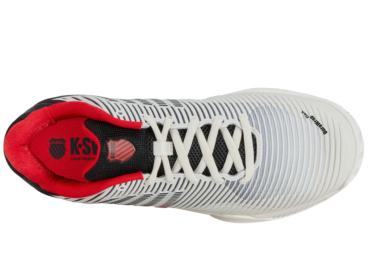 06614 - 104 - M | HYPERCOURT EXPRESS 2 CLAY | BRIGHT WHITE/STRETCH LIMO/HIGH RISK RED - K - Swiss US - FOOTWEAR