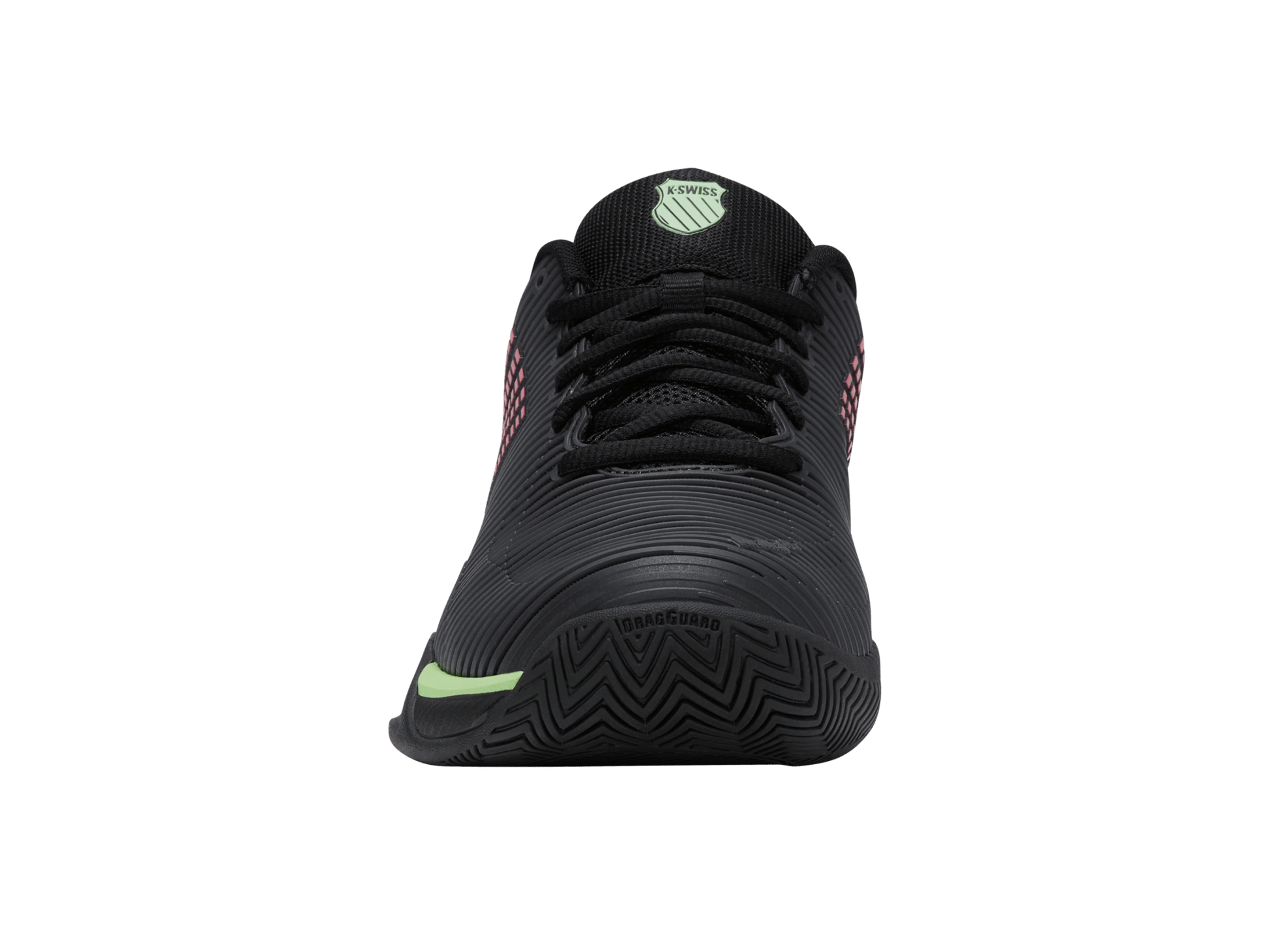 06806 - 034 - W | HYPERCOURT EXPRESS 2 - 2E | BLACK/SOFT NEON GREEN/NEON LAVA - K - Swiss US - FOOTWEAR
