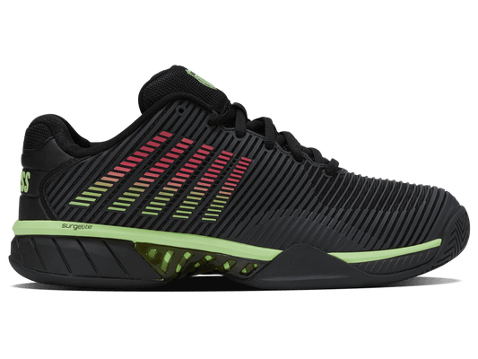 06806 - 034 - W | HYPERCOURT EXPRESS 2 - 2E | BLACK/SOFT NEON GREEN/NEON LAVA - K - Swiss US - FOOTWEAR