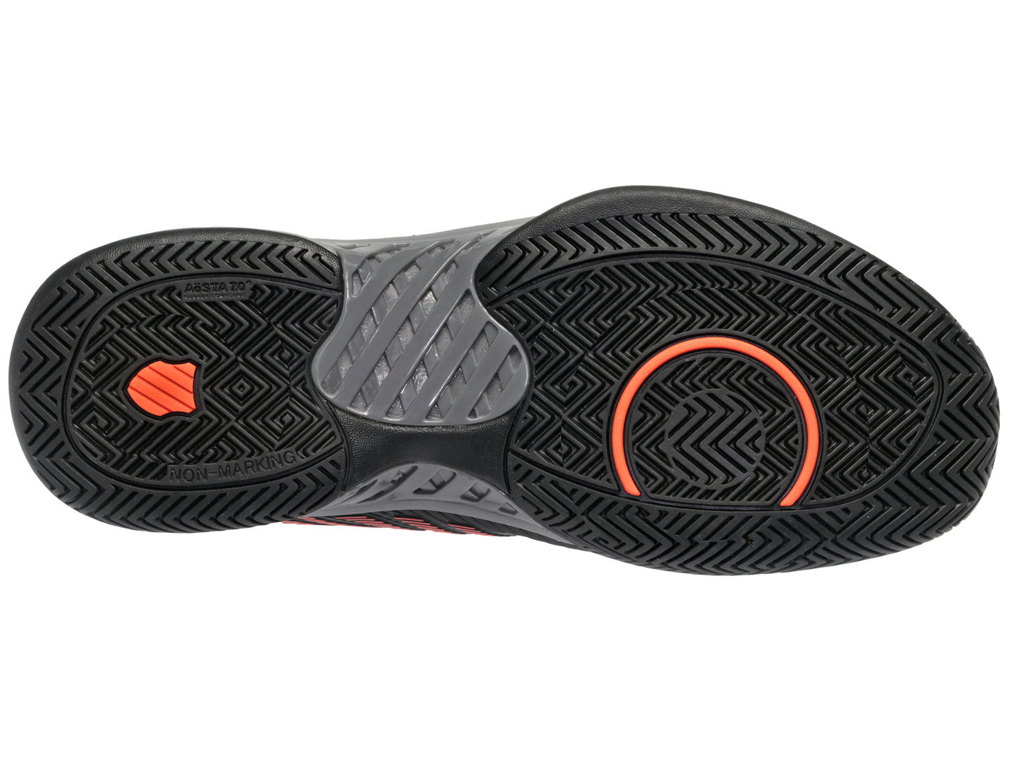 06806-042-W | HYPERCOURT EXPRESS 2-2E | JET BLACK/STEEL GRAY/SPICY ORANGE