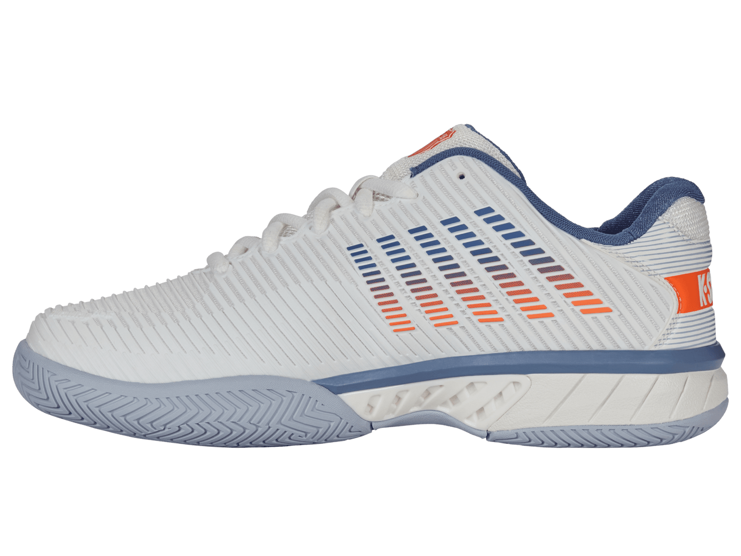 06806-139-W | HYPERCOURT EXPRESS 2-2E | LUCENT WHITE/INFINITY/SCARLET IBIS - K-Swiss US - FOOTWEAR
