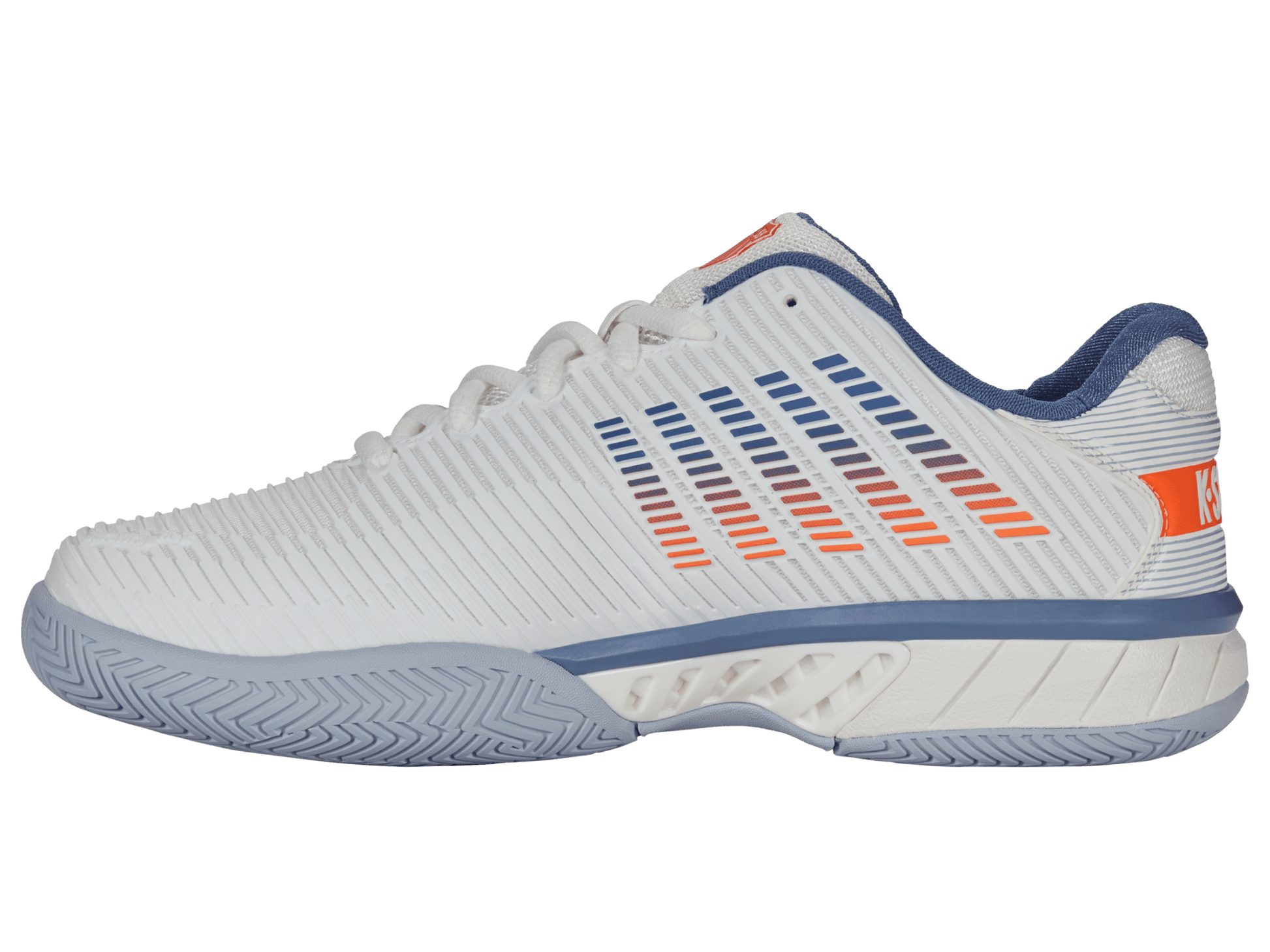 06806-139-W | HYPERCOURT EXPRESS 2-2E | LUCENT WHITE/INFINITY/SCARLET IBIS - K-Swiss US - FOOTWEAR