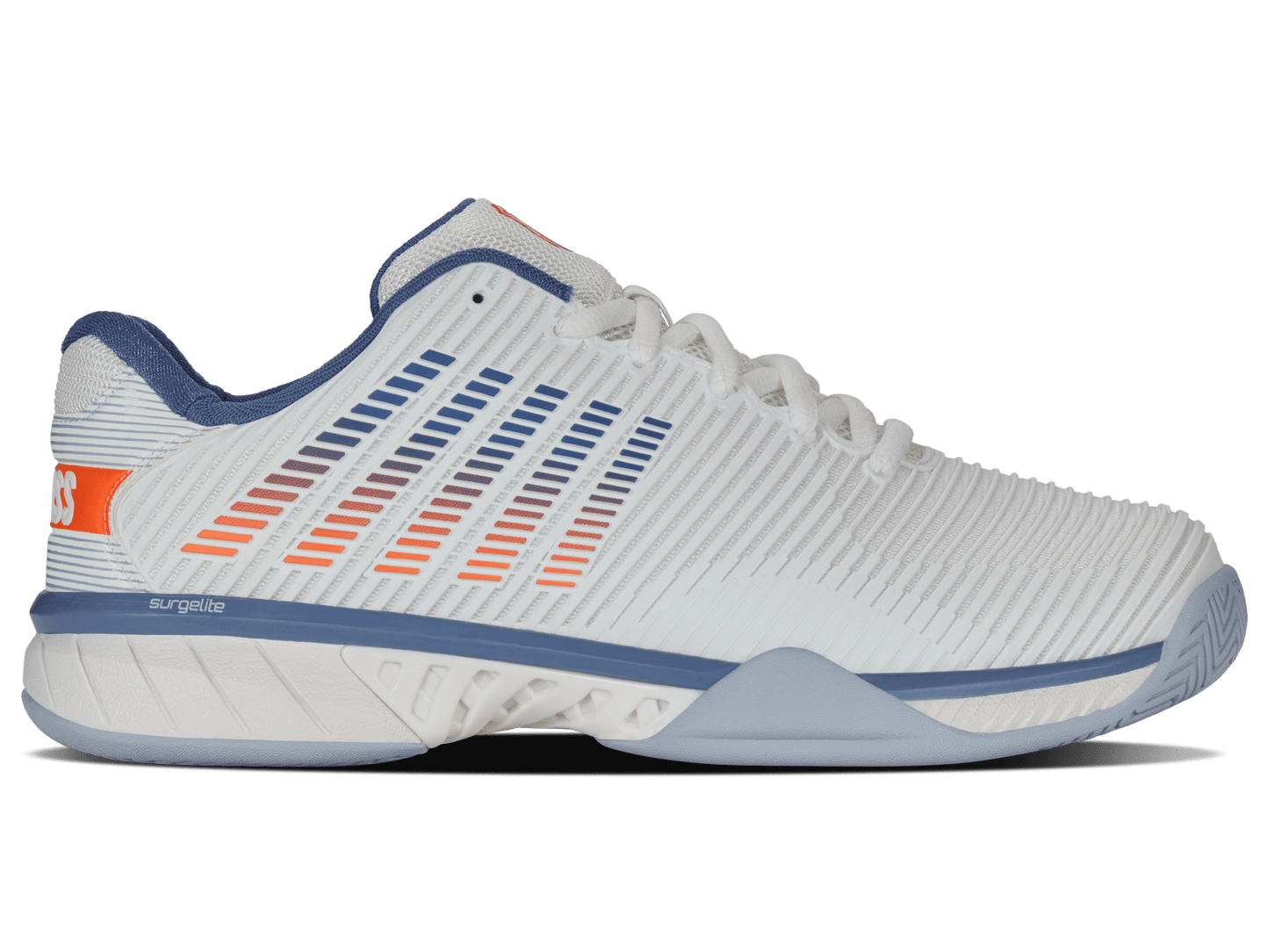 06806-139-W | HYPERCOURT EXPRESS 2-2E | LUCENT WHITE/INFINITY/SCARLET IBIS - K-Swiss US - FOOTWEAR