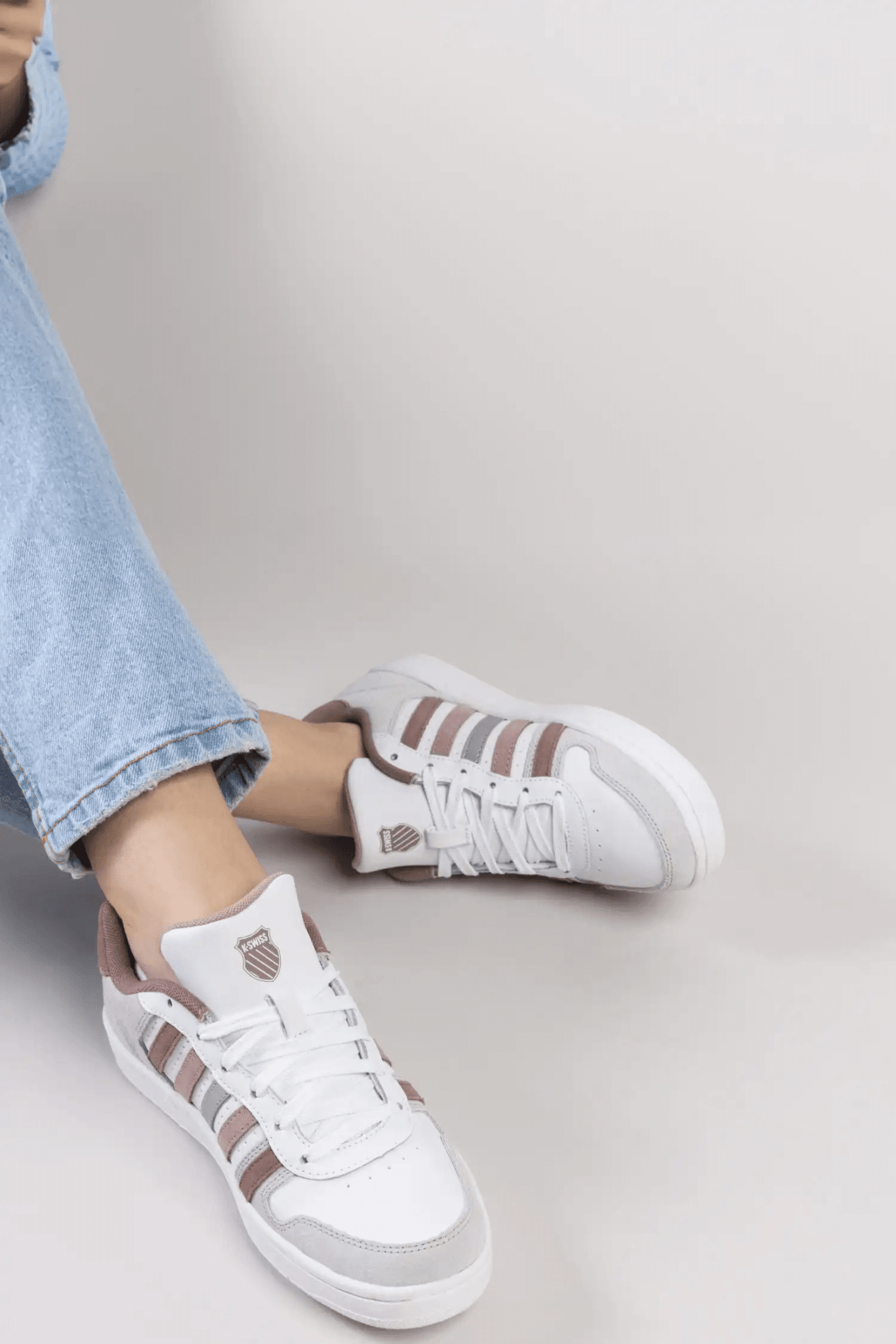 06931 - 919 - M | COURT PALISADES | WHITE/TOASTED COCONUT/CHOCOLATE BROWN - K - Swiss US - FOOTWEAR