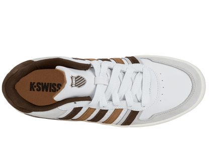 06931 - 919 - M | COURT PALISADES | WHITE/TOASTED COCONUT/CHOCOLATE BROWN - K - Swiss US - FOOTWEAR