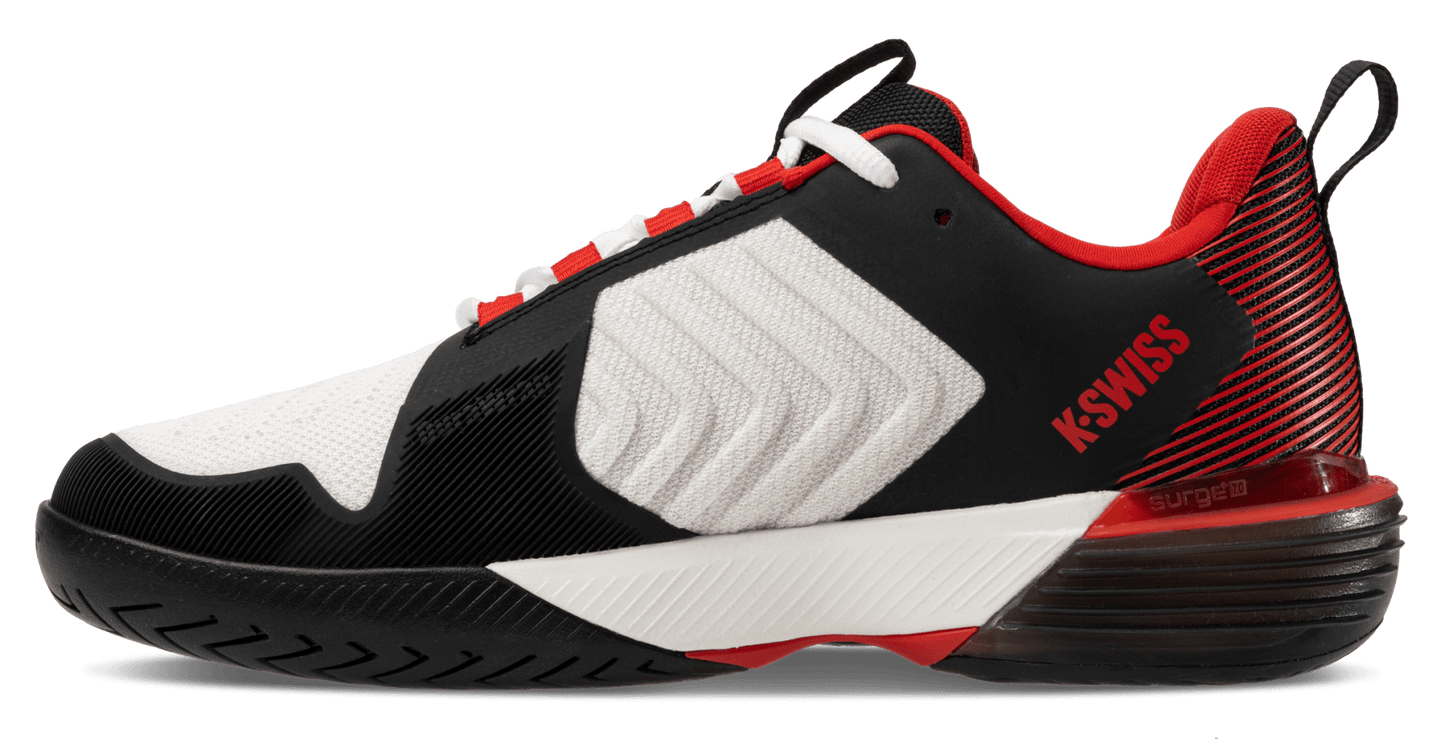 06988-104-M | ULTRASHOT 3 | BRIGHT WHITE/STRETCH LIMO/HIGH RISK RED - K-Swiss US - FOOTWEAR