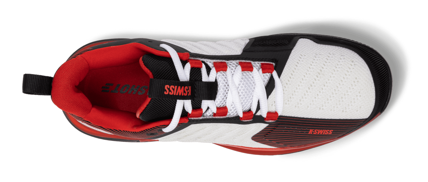 06988-104-M | ULTRASHOT 3 | BRIGHT WHITE/STRETCH LIMO/HIGH RISK RED - K-Swiss US - FOOTWEAR