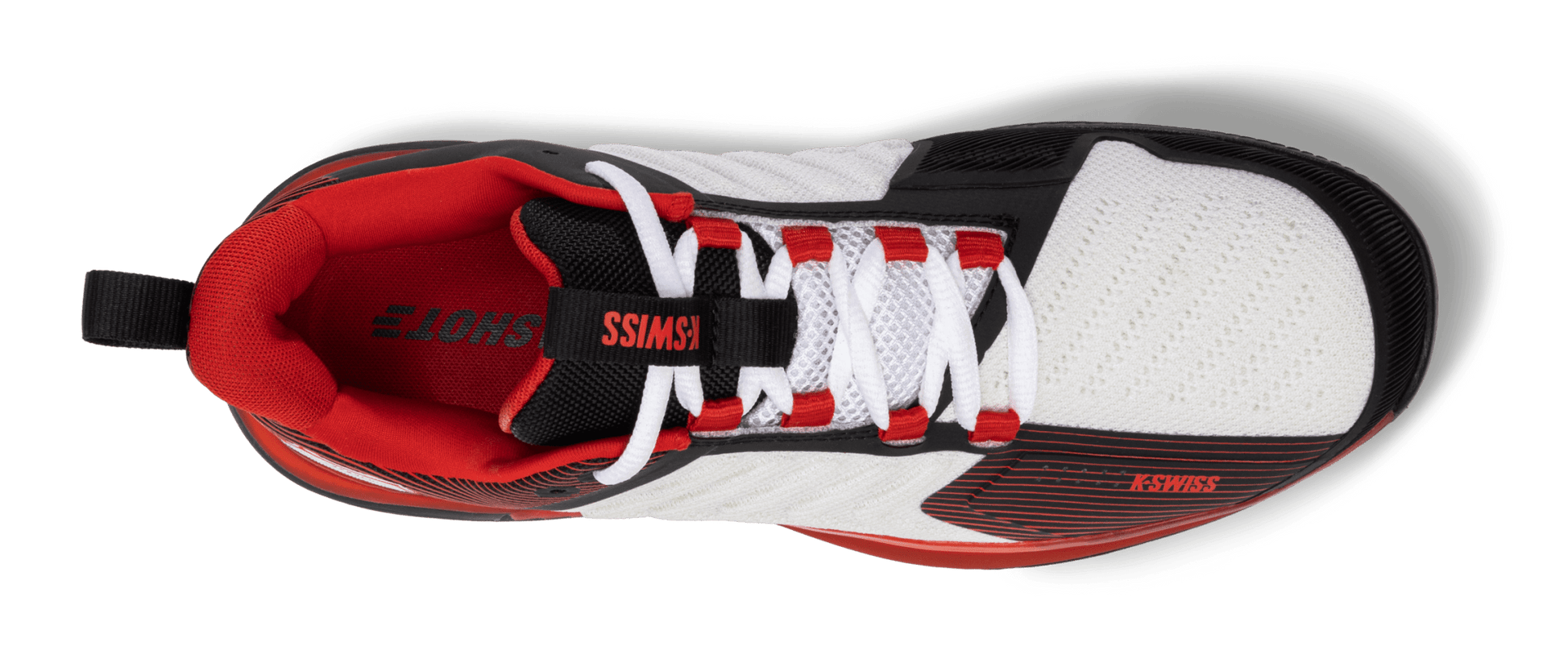06988-104-M | ULTRASHOT 3 | BRIGHT WHITE/STRETCH LIMO/HIGH RISK RED - K-Swiss US - FOOTWEAR