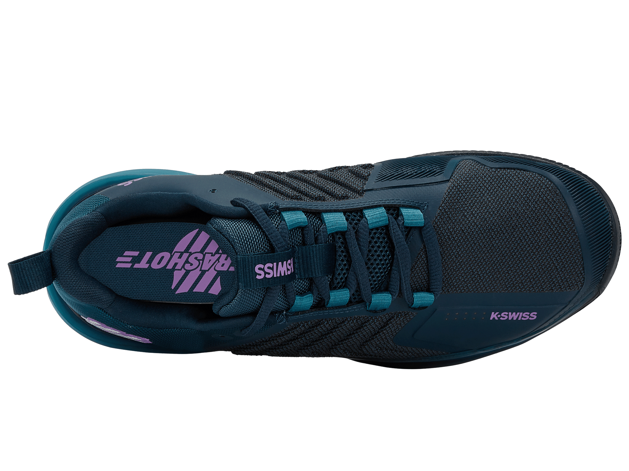 ●KWANSI Pear-Shaped Amethyst & White Lab-Created Sapphire Twist