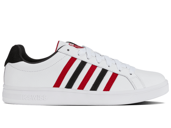 07011 - 146 - M | COURT TIEBREAK | WHITE/JESTER RED/BLACK - K - Swiss US - FOOTWEAR