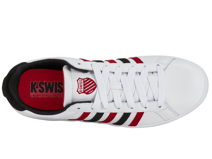 07011 - 146 - M | COURT TIEBREAK | WHITE/JESTER RED/BLACK - K - Swiss US - FOOTWEAR