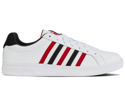 07011-146-M | COURT TIEBREAK | WHITE/JESTER RED/BLACK