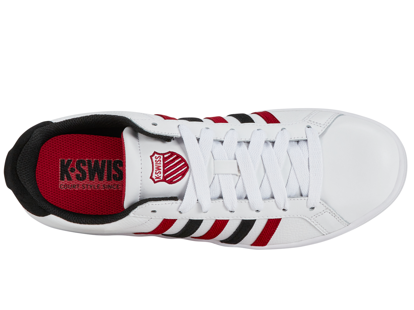 07011-146-M | COURT TIEBREAK | WHITE/JESTER RED/BLACK