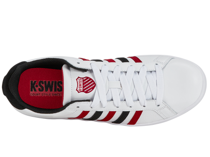 07011-146-M | COURT TIEBREAK | WHITE/JESTER RED/BLACK