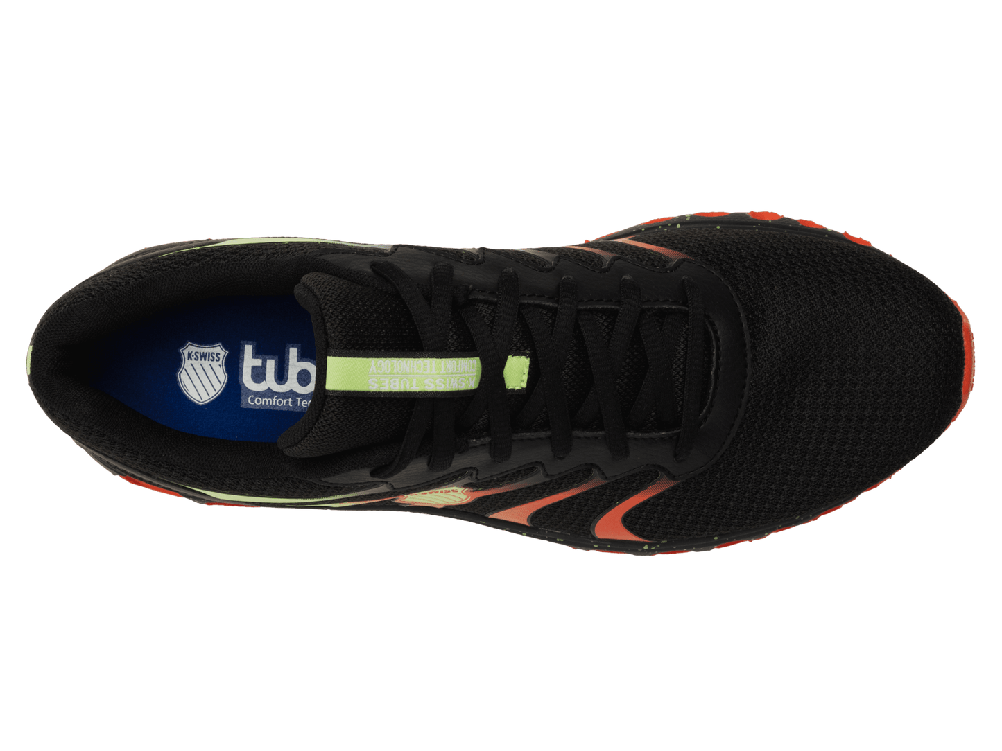07112 - 064 - M | TUBES 200 | BLACK/SHARP GREEN/MANDARIN RED - K - Swiss US - FOOTWEAR