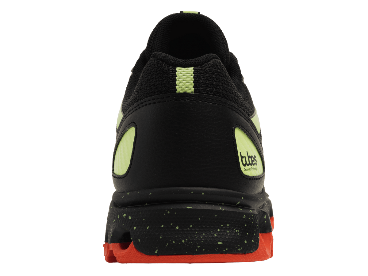 07112-064-M | TUBES 200 | BLACK/SHARP GREEN/MANDARIN RED - K-Swiss