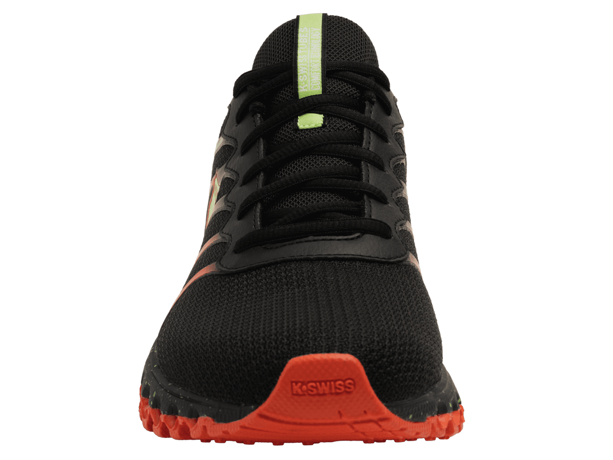 07112-064-M | TUBES 200 | BLACK/SHARP GREEN/MANDARIN RED - K-Swiss 07112-064-M | TUBES 200 | BLACK/SHARP GREEN/MANDARIN RED - K-Swiss