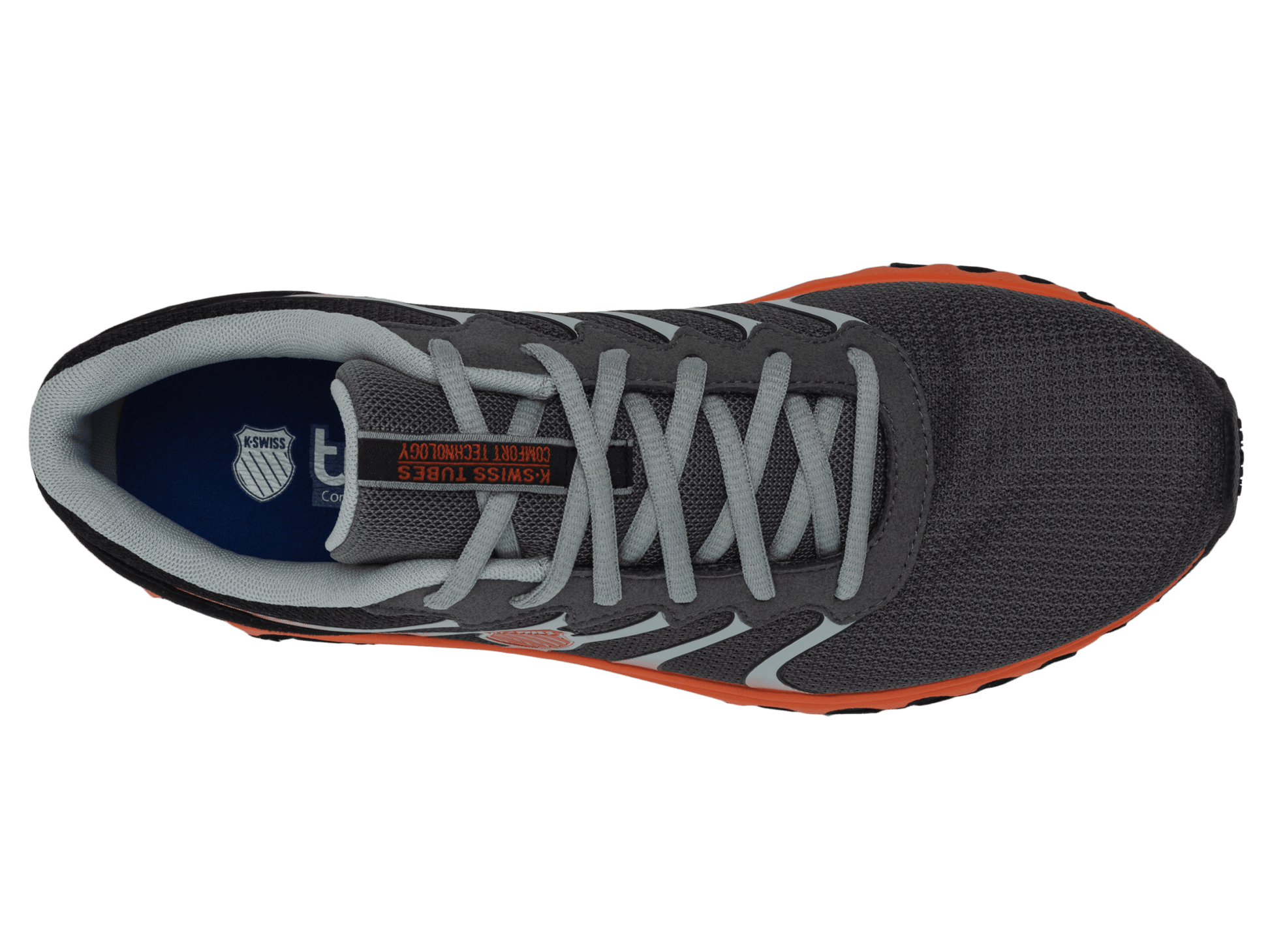 07112 - 088 - M | TUBES 200 | MIRAGE GREY/MANDARIN RED - K - Swiss US - FOOTWEAR
