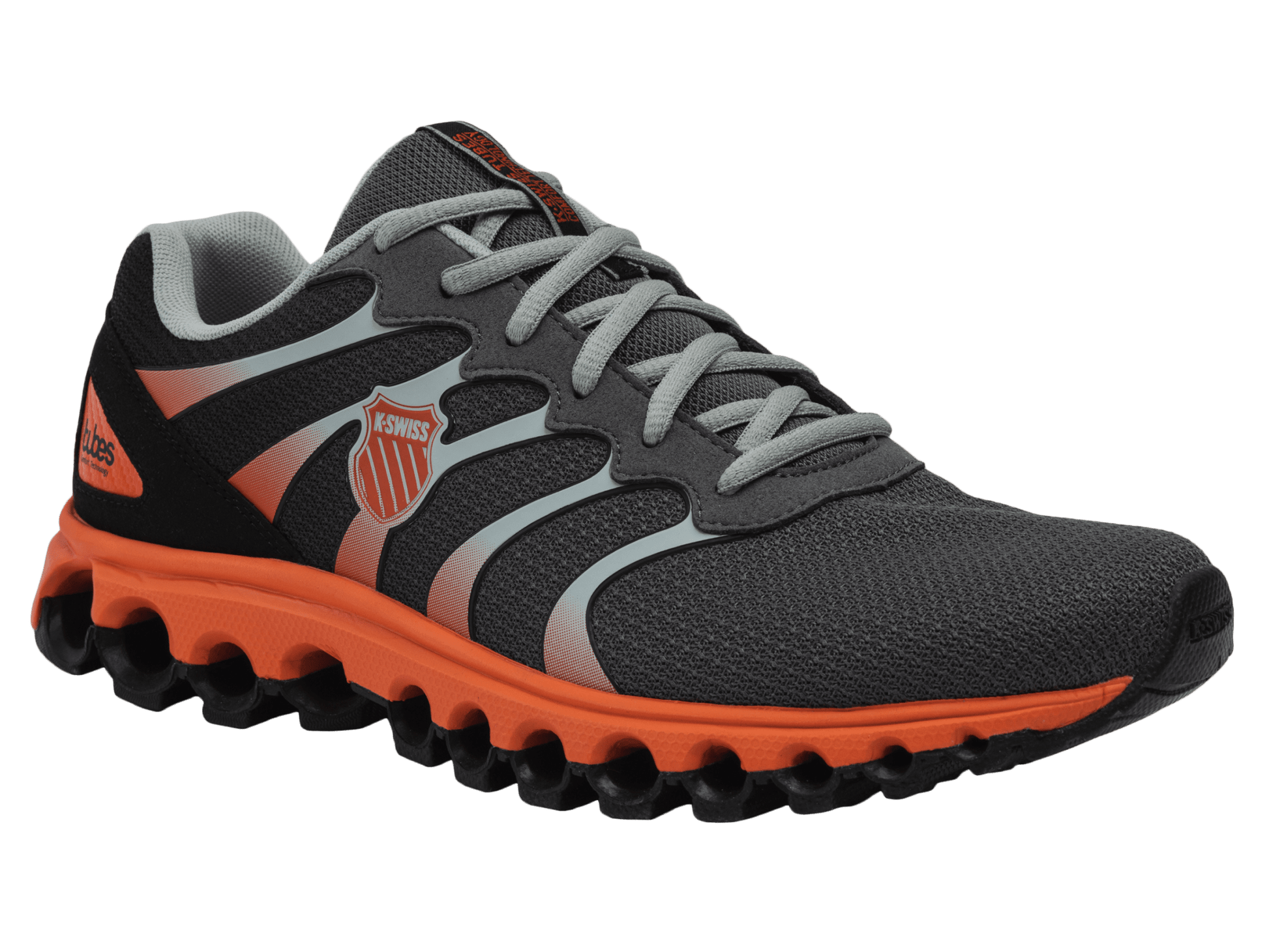 07112 - 088 - M | TUBES 200 | MIRAGE GREY/MANDARIN RED - K - Swiss US - FOOTWEAR