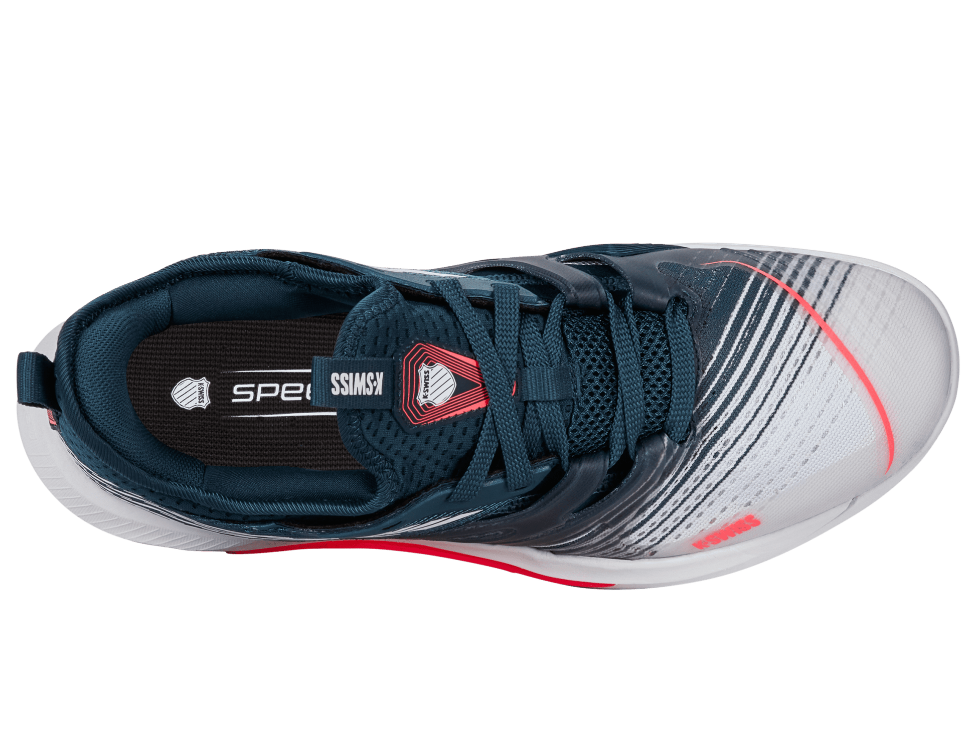 07392 - 129 - M | SPEEDTRAC | WHITE/STARGAZER/NEON BLAZE - K - Swiss US - FOOTWEAR