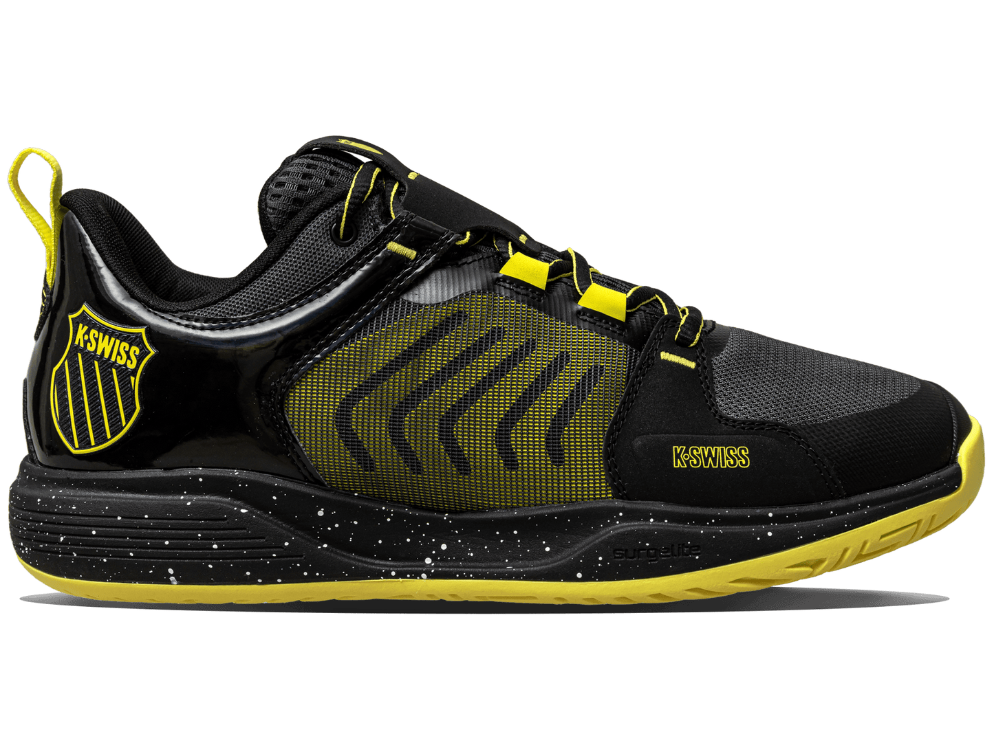 07395-071-M | ULTRASHOT TEAM | BLACK/DARK SHADOW/TENNIS YELLOW - K-Swiss US - FOOTWEAR
