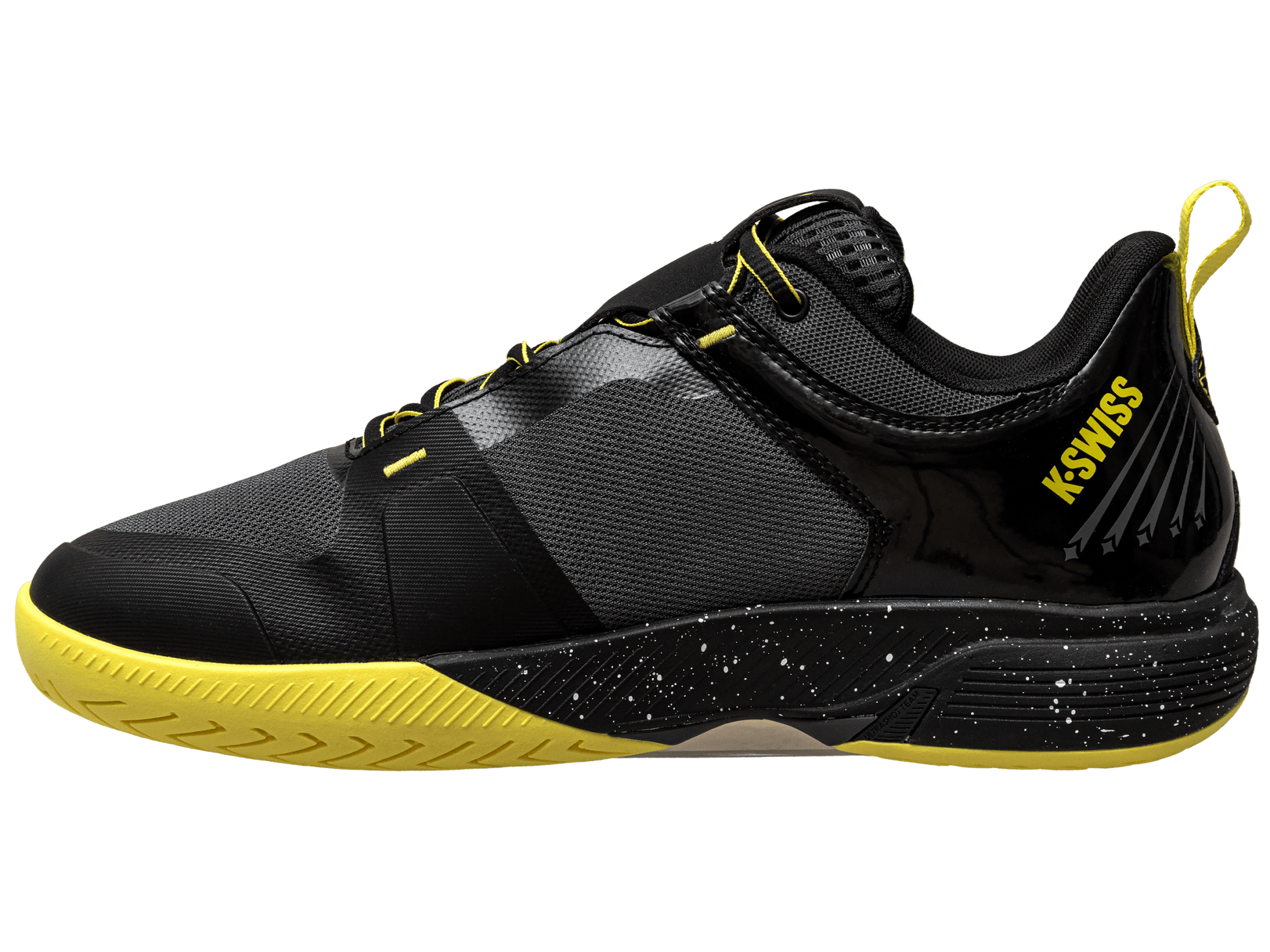 07395-071-M | ULTRASHOT TEAM | BLACK/DARK SHADOW/TENNIS YELLOW - K-Swiss US - FOOTWEAR
