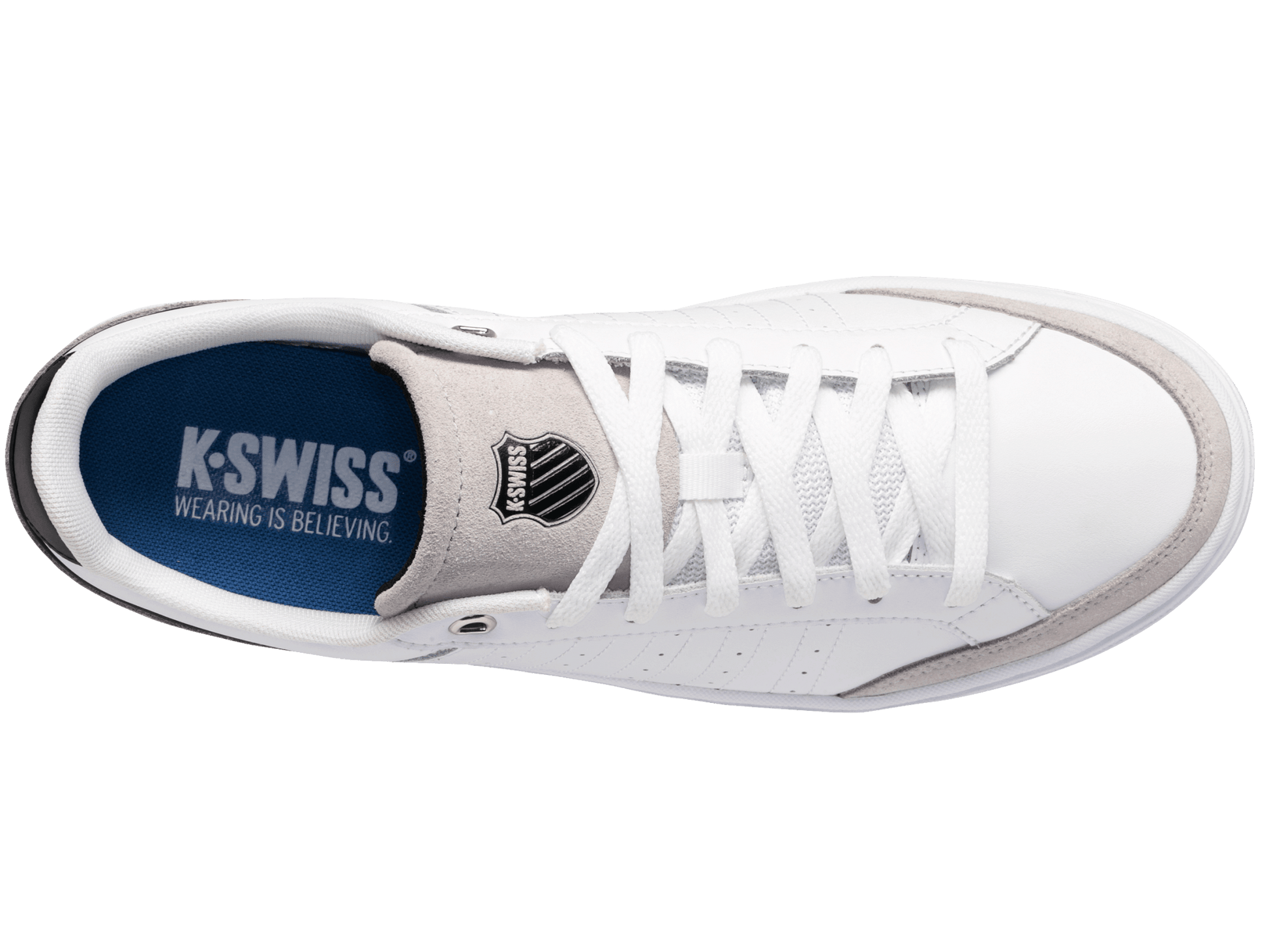 07411 - 171 - M | COURT BLOCK | WHITE/VAPOR BLUE/BLACK - K - Swiss US - FOOTWEAR