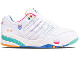 07911-191-M | ROWING BLAZERS X K-SWISS SI-18 PREMIER | WHITE/FRENCH BLUE/FANDANGO PINK