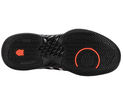 07916 - 073 - M | PICKLEBALL SUPREME | JET BLACK/STEEL GRAY/SPICY ORANGE - K - Swiss US - FOOTWEAR