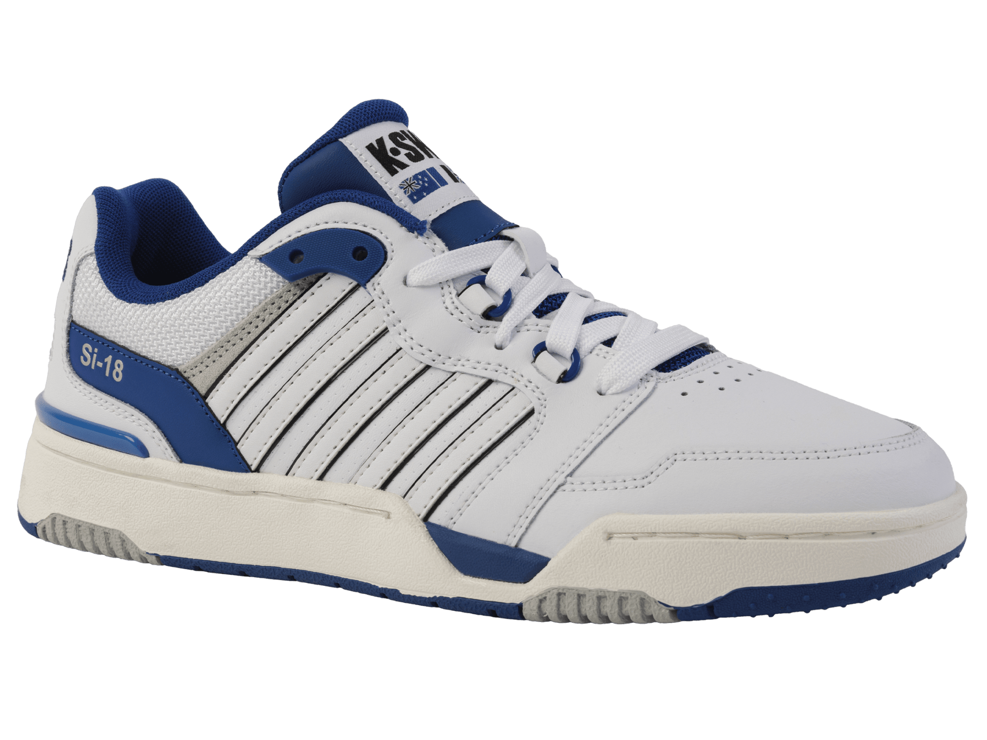 08531 - 114 - M | SI - 18 RIVAL | WHITE/BLUE/BLACK - K - Swiss US - FOOTWEAR