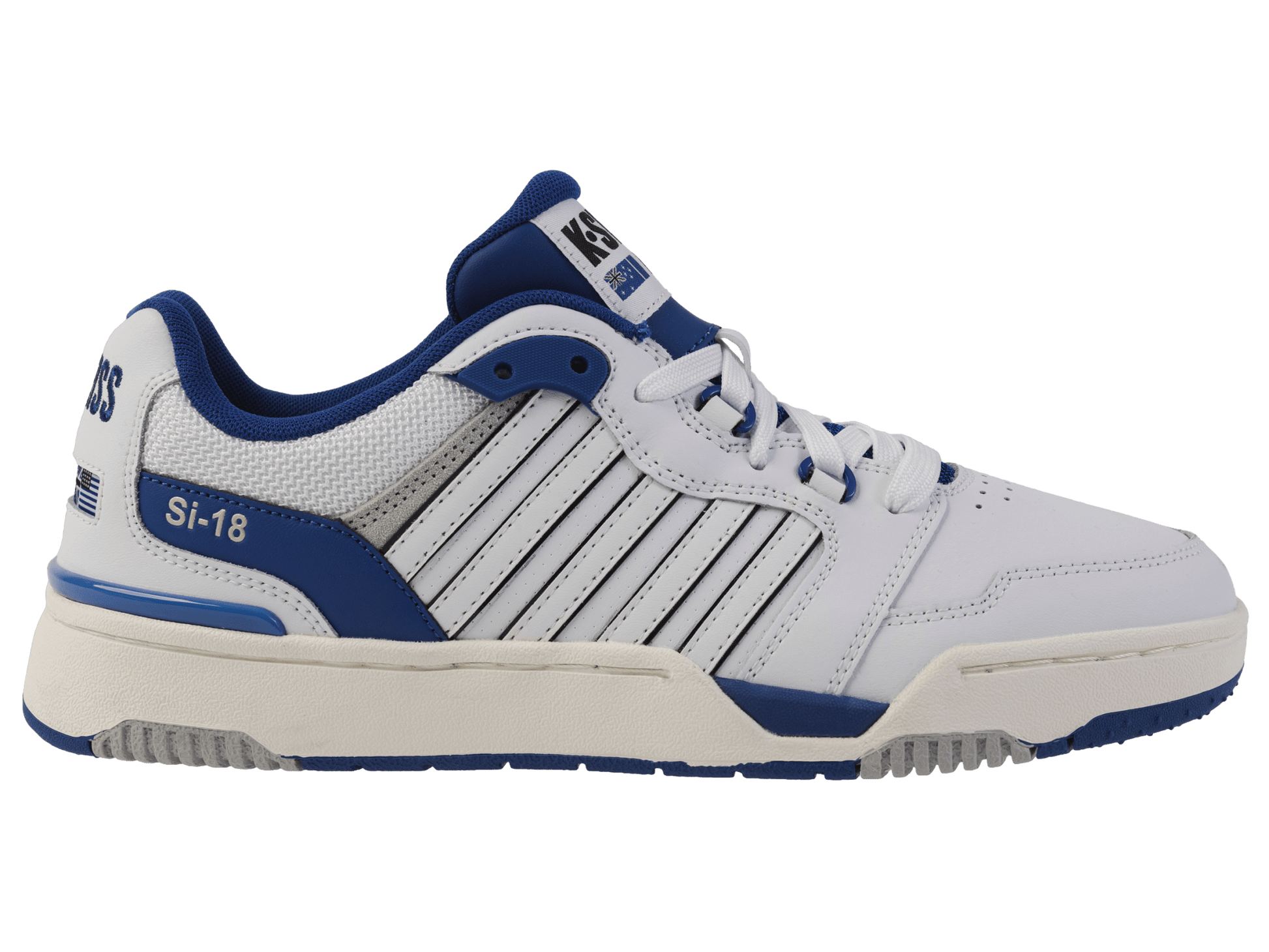 08531 - 114 - M | SI - 18 RIVAL | WHITE/BLUE/BLACK - K - Swiss US - FOOTWEAR