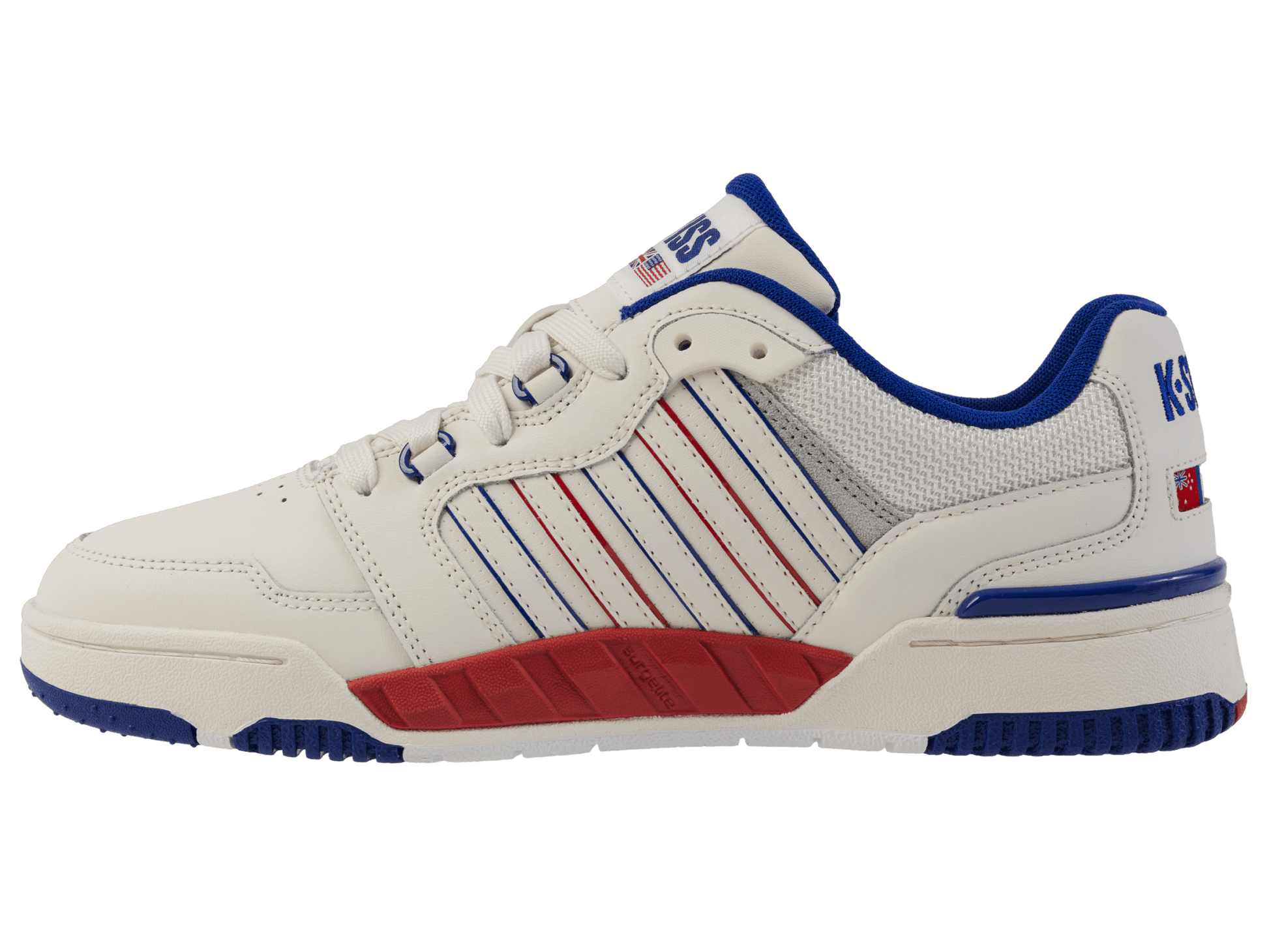 08531 - 172 - M | SI - 18 RIVAL | SNOW WHITE/NAVY/RED - K - Swiss US - FOOTWEAR