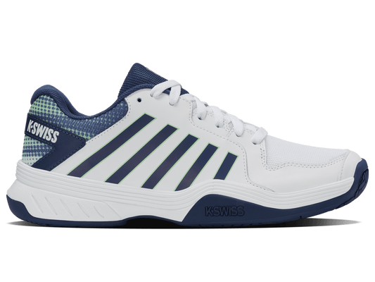08552 - 185 - M | COURT EXPRESS PICKLEBALL | WHITE/OCEANA/PATINA GREEN - K - Swiss US - FOOTWEAR