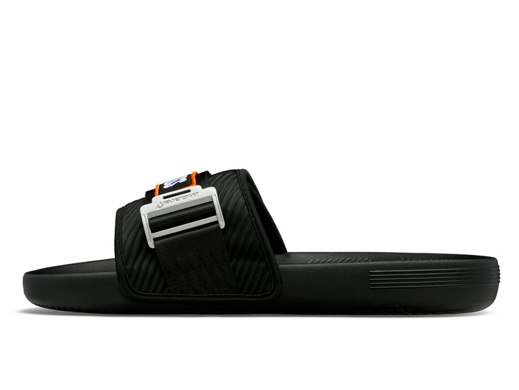 08716-073-M | STRAP SANDAL X MCLAREN | BLACK/PAPAYA