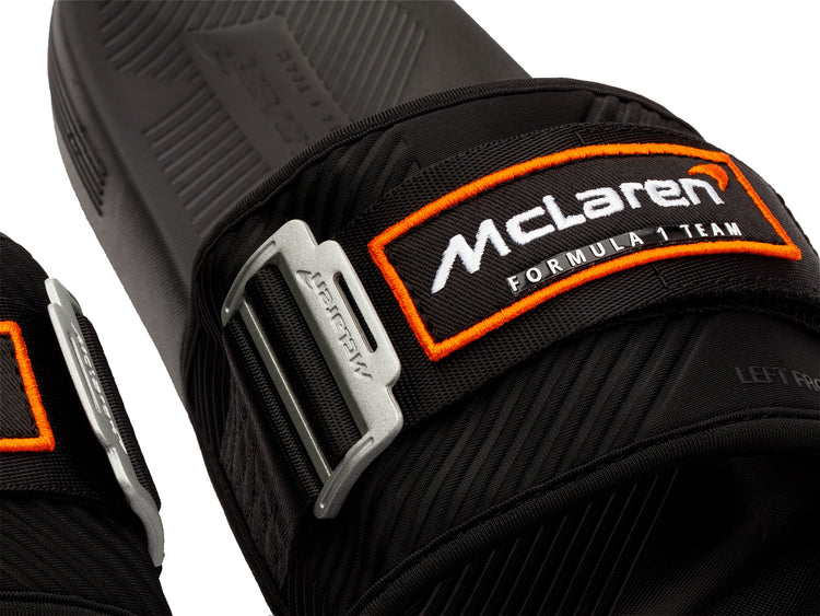 08716-073-M | STRAP SANDAL X MCLAREN | BLACK/PAPAYA