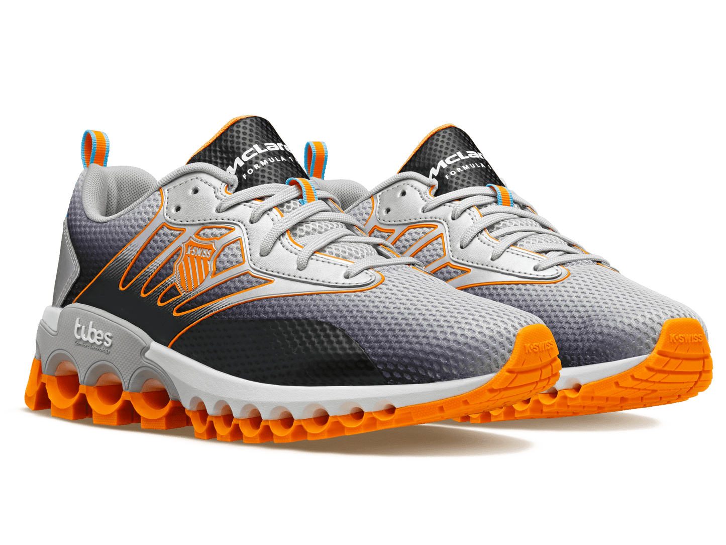 08719-088-M | TUBES SPORT X MCLAREN F1 TEAM | GRAY/BLACK/PAPAYA - K-Swiss US - FOOTWEAR