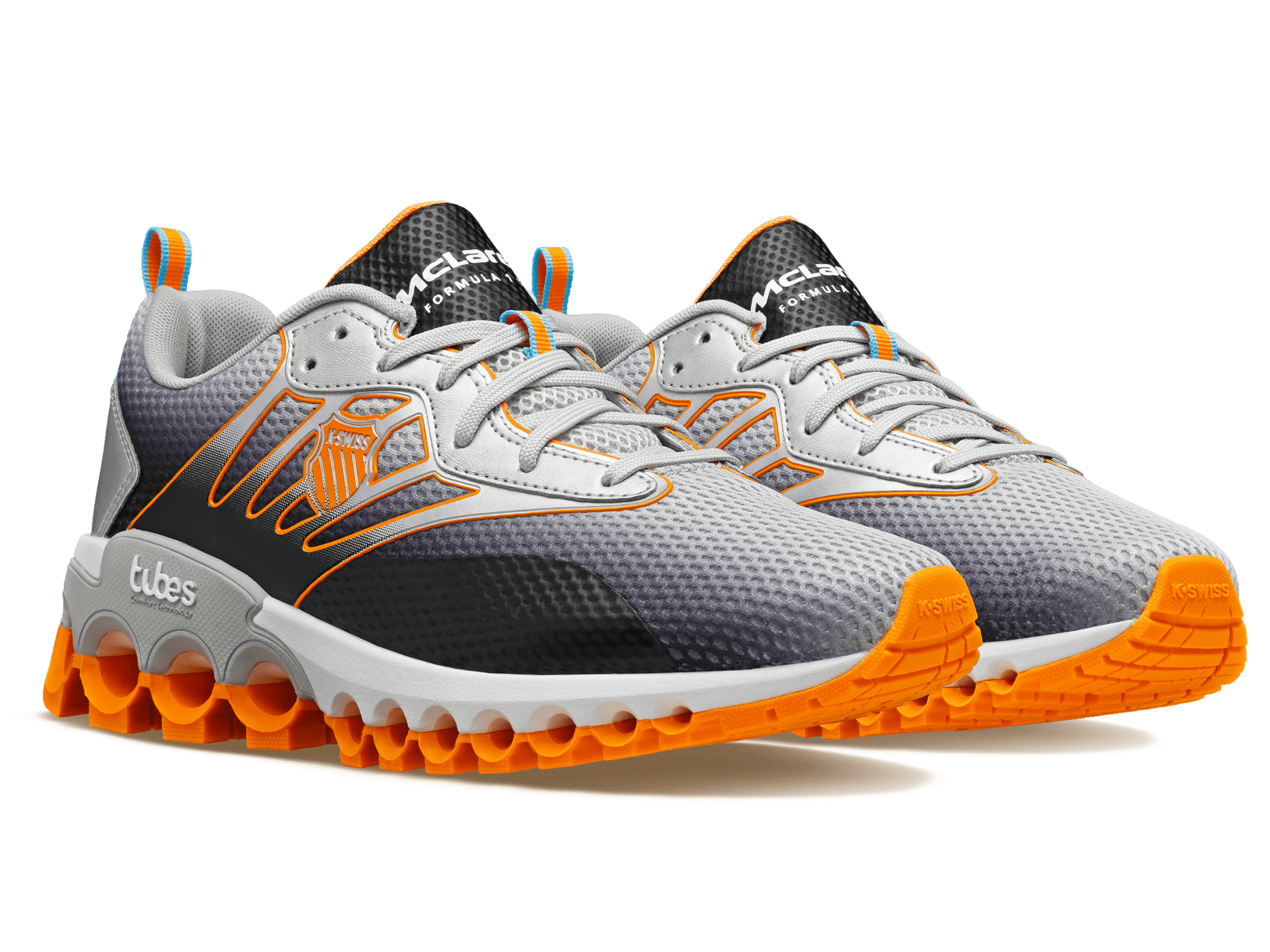 08719-088-M | TUBES SPORT X MCLAREN F1 TEAM | GRAY/BLACK/PAPAYA - K-Swiss US - FOOTWEAR