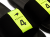 08951-071-M | SLIDE SANDAL LN X MCLAREN F1 TEAM | BLACK/SAFETY YELLOW