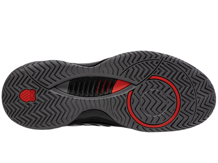 09071-038-M | HYPERCOURT SUPREME 2 | BLACK/STEEL GRAY/FIREY RED