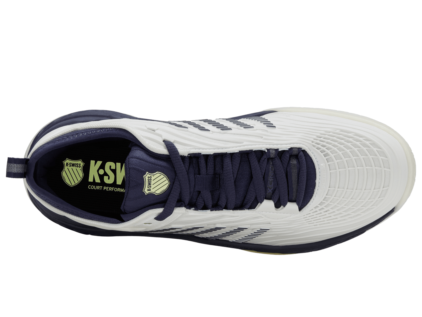 09071 - 171 - M | HYPERCOURT SUPREME 2 | BLANC DE BLANC/NAVAL ACADEMY/LUMINARY GREEN - K - Swiss US - FOOTWEAR