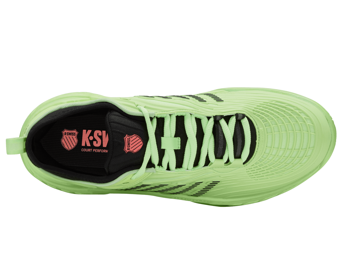 09071 - 306 - M | HYPERCOURT SUPREME 2 | SOFT NEON GREEN/BLACK/NEON LAVA - K - Swiss US - FOOTWEAR