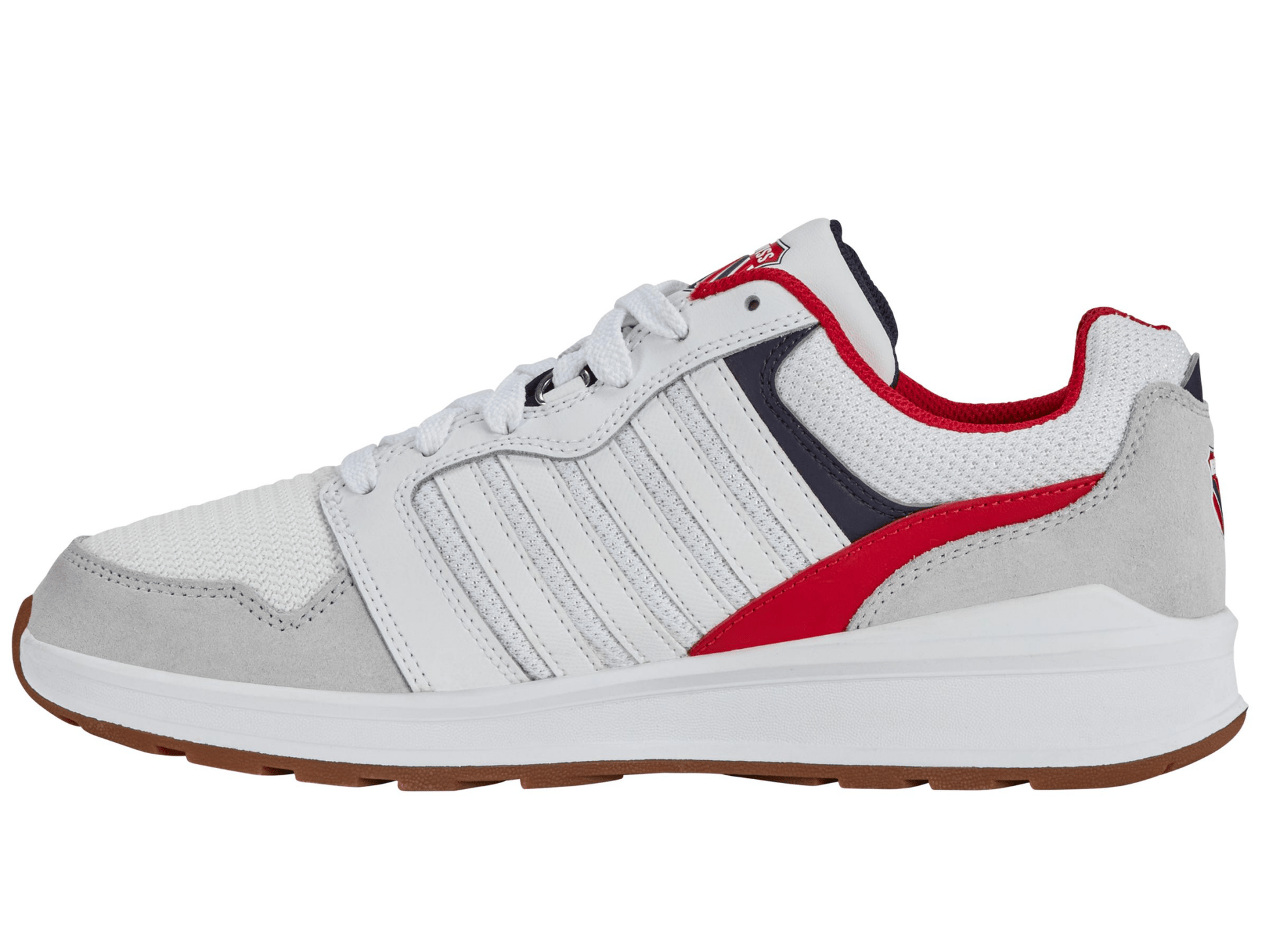 09079-162-M | RIVAL TRAINER T | WHITE/CORPORATE/GUM - K-Swiss US - FOOTWEAR