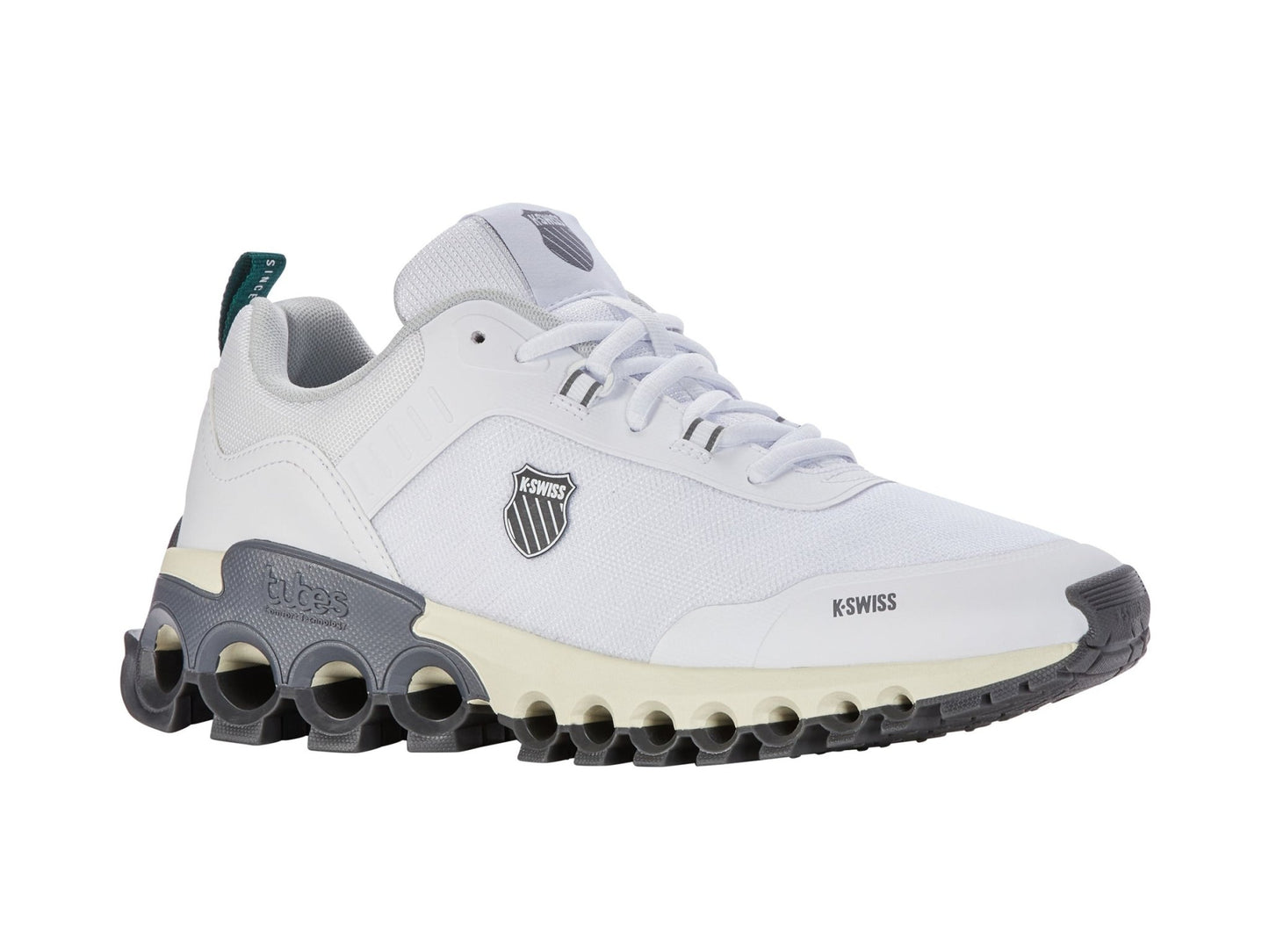09081-992-M | TUBES GRIP | WHITE/STEEL GRAY/CHARCOAL - K-Swiss US - FOOTWEAR