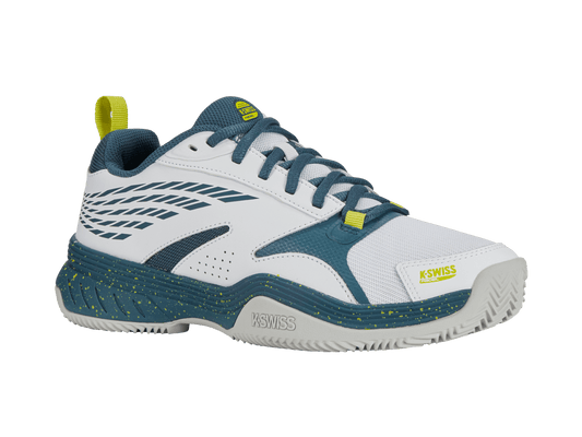 09084 - 163 - M | SPEEDEX PADEL | WHITE/INDIAN TEAL/EVENING PRIMROSE - K - Swiss US - FOOTWEAR